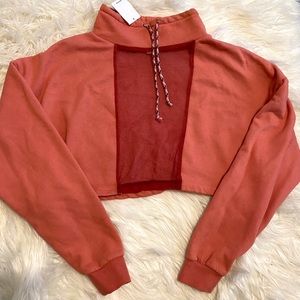 Sweat shirt crop top